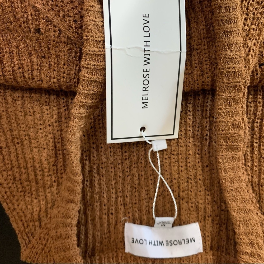 Melrose With Love Knit Maxi Dress Sleeveless Brown NWOT - Picture 8 of 9